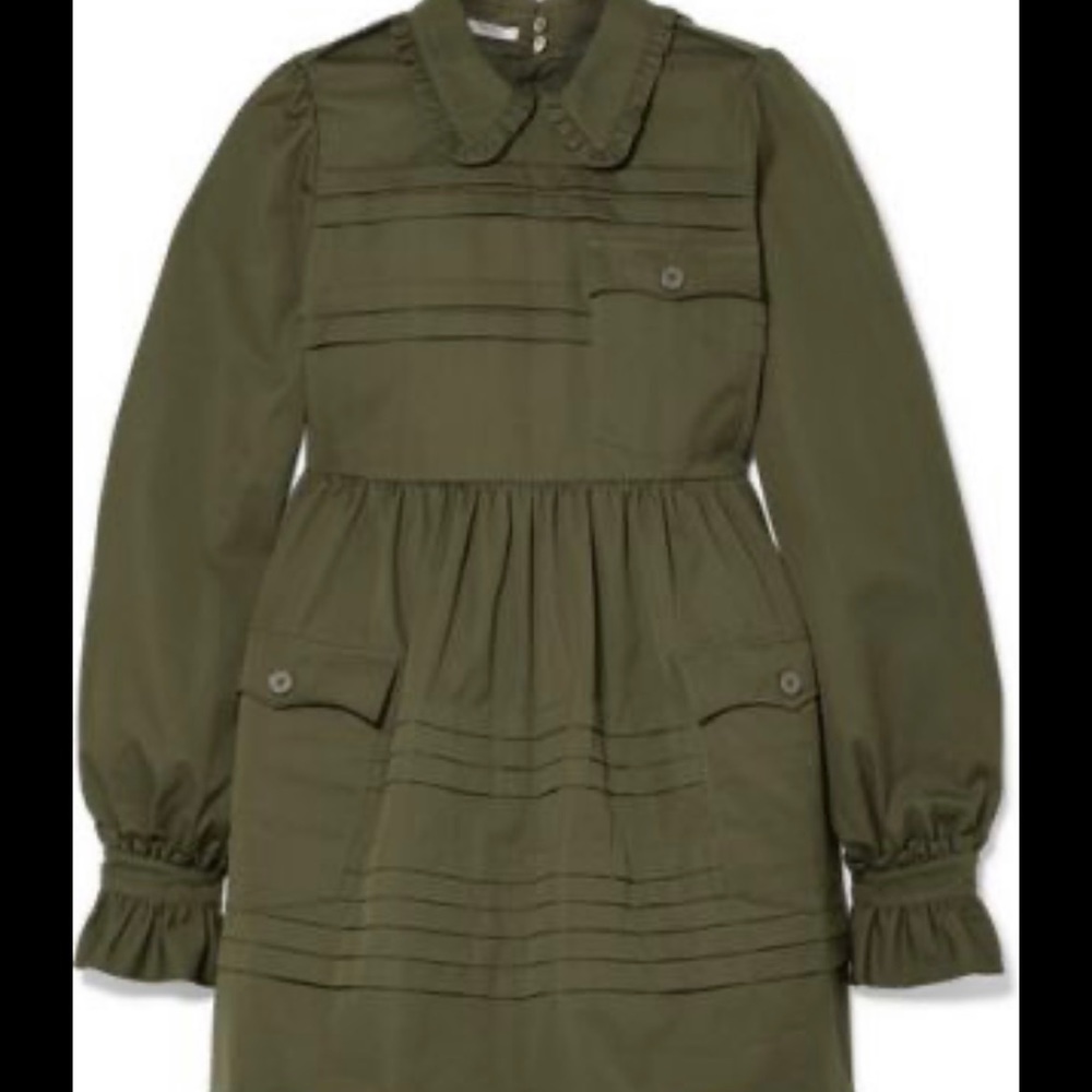 Miu Miu poplin utility dress size 38